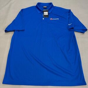 New Nike Golf Men Dri-Fit Victory Polo Shirt Dark Blue XXL Strike 363807-423-